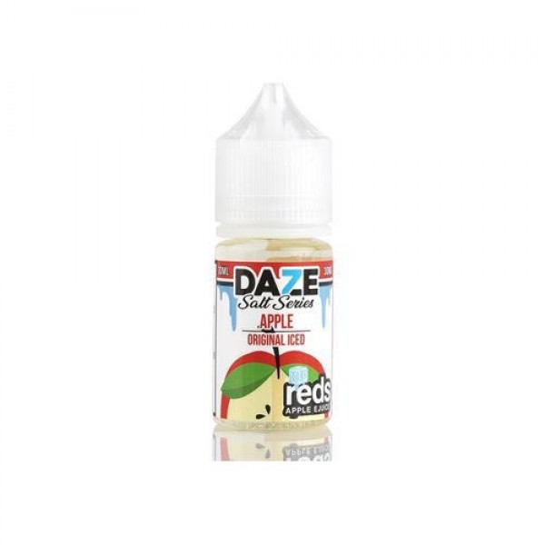 7 Daze Reds Salts Apple ICED 30ml Nic Salt Vape Juice