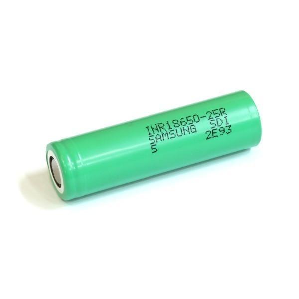 Samsung 25R 18650 2500mAh 20A Flat Top Battery