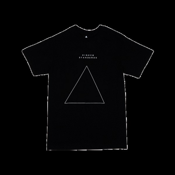 Higher Standards T-Shirt - Embroidered Triangle