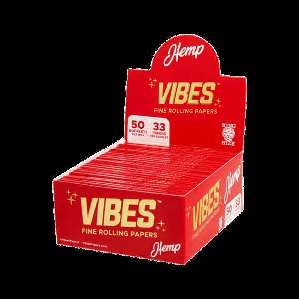 Vibes Papers Box - King Size Slim (1,650 rolling papers)
