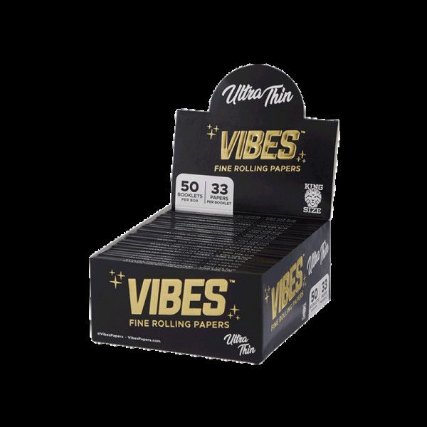 Vibes Papers Box - King Size Slim (1,650 rolling papers)