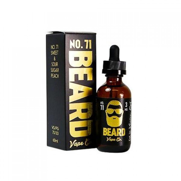 Beard Vape Co No. 71 - Sweet & Sour Sugar Peach (120ml)