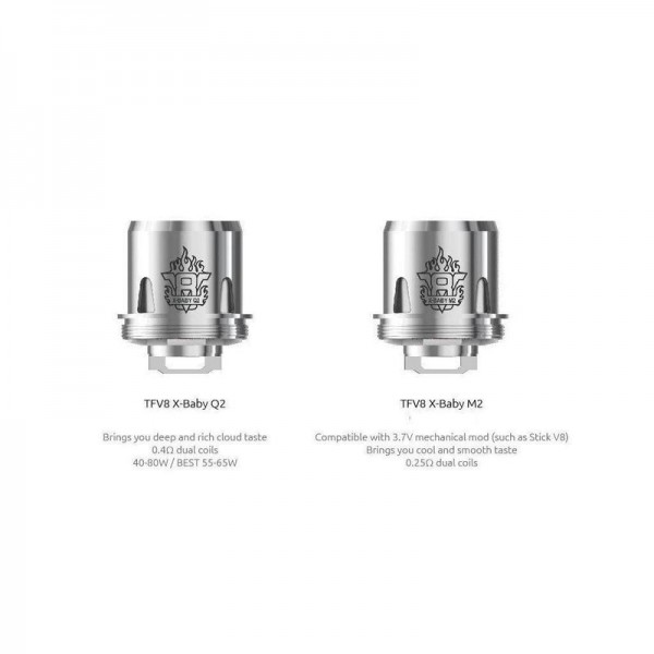 SMOK TFV8 X-Baby Beast Brother -  Replacement Coils (Pack of 3)