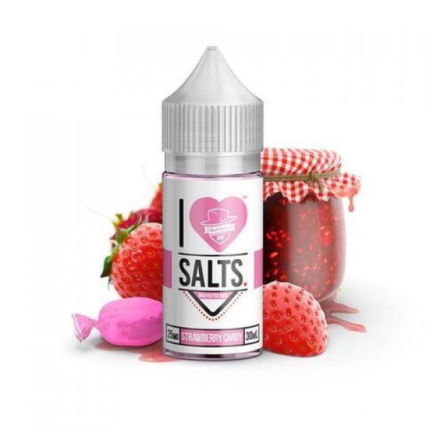 Mad Hatter Vape Juice I Love Salts Strawberry Candy 30ml