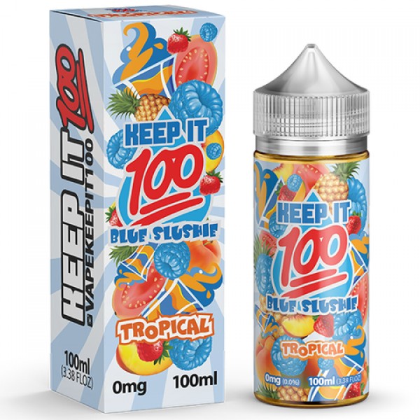 KEEP IT 100 Vape Juice - Tropical Blue Slushie (100mL)