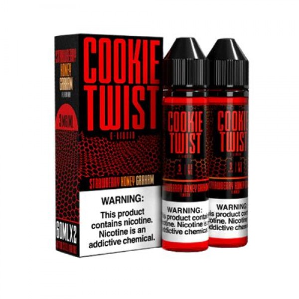 Cookie Twist Strawberry Honey Graham 2x60ml Vape Juice