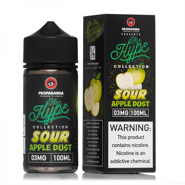 The Hype Sour Apple Dust 100ml Vape Juice