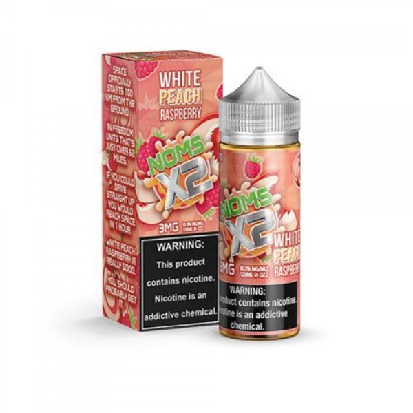 NOMS X2 White Peach Raspberry 120ml Vape Juice