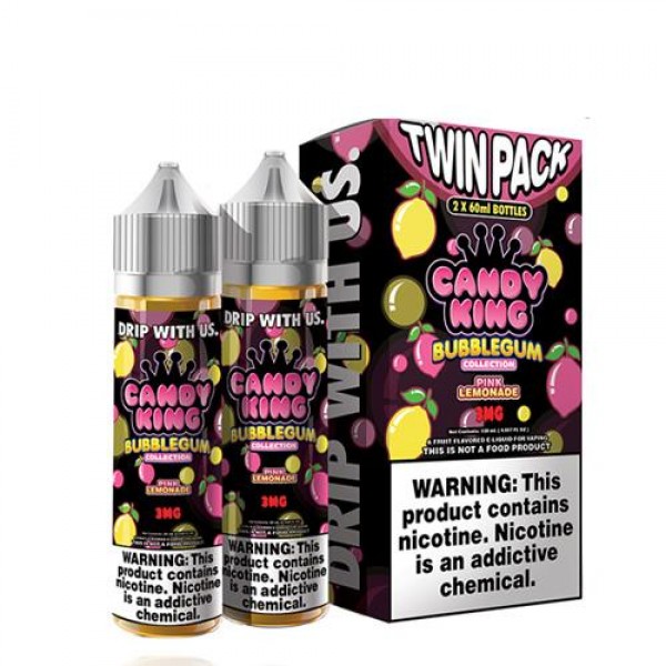 Candy King Twin Pack Bubblegum Pink Lemonade 2x60ml Vape Juice