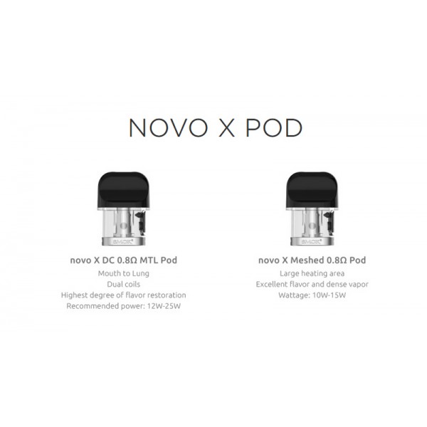 SMOK Novo X Replacement Pods (Pack of 3)