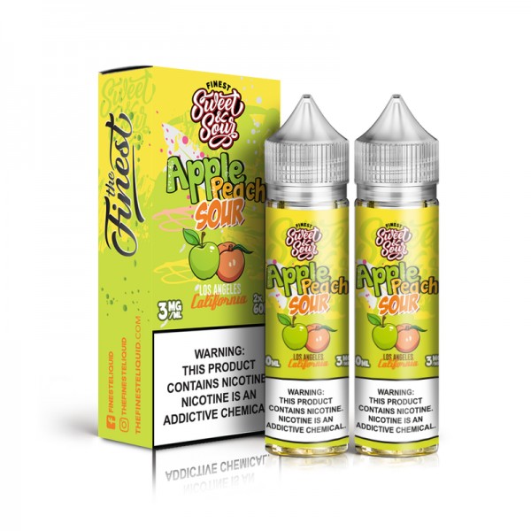 The Finest Apple Peach Sour 2x 60ml Vape Juice