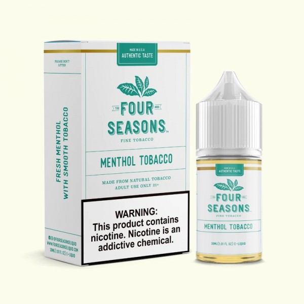 Four Seasons E-Liquids Menthol Tobacco 30ml Vape Juice