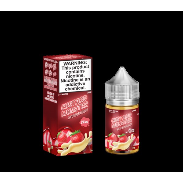 Custard Monster Strawberry Custard Salt 30ml Nic Salt Vape Juice