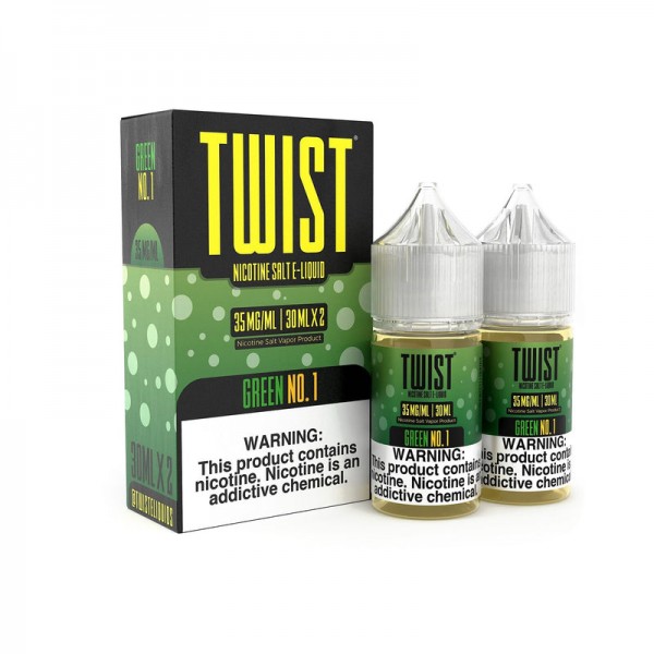 Green No.1 2x 30ml (60ml) Nic Salt Vape Juice - Twist E-Liquids