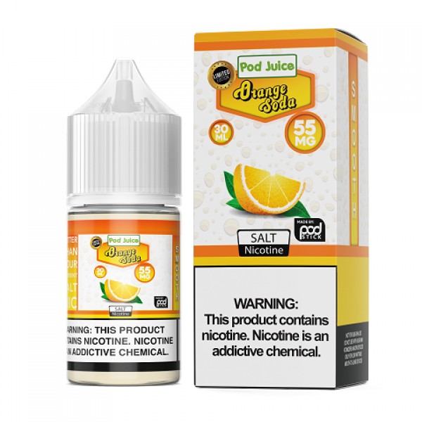 Pod Juice Orange Soda Ice 30ml Nic Salt Vape Juice